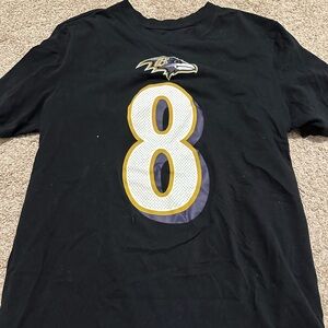 Ravens Lamar Jackson Nike DriFit T-shirt (Ladies medium)